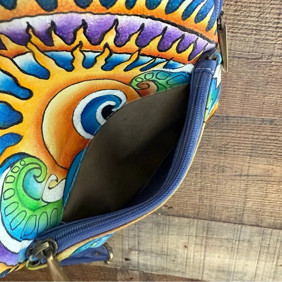 NWOT Sukriti Kolkata Handbag Collection One Of A Kind Hand Painted- Leather main image 13